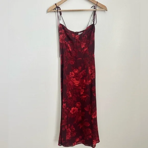 reformation juliette dress in sanguine | midi dress | size 4 - Picture 2 of 8